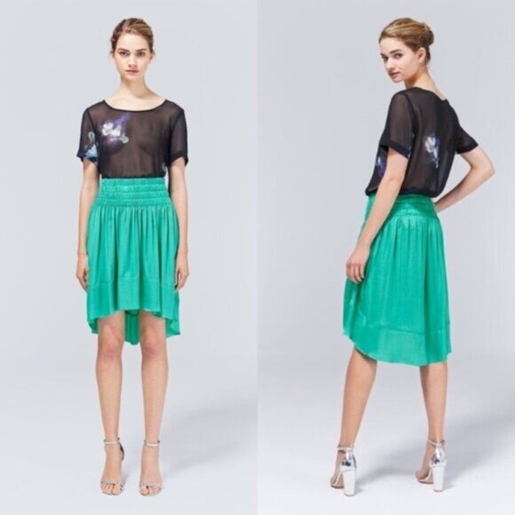 Aritzia Wilfred La Tour Skirt Draped High Lo High Waisted Birch Size XS - Picture 5 of 16